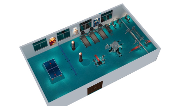 150平方健身房配置方案-广西suncitygroup太阳集团体育健身器材有限公司