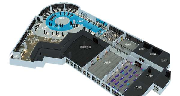 1500平方健身房配置方案-广西suncitygroup太阳集团体育健身器材有限公司