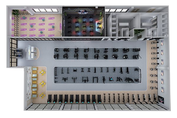 500平方健身房配置方案-广西suncitygroup太阳集团体育健身器材有限公司
