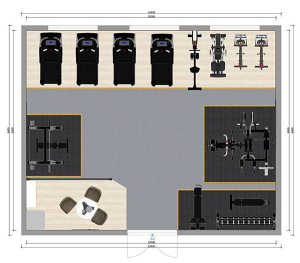 80平方健身房配置方案-广西suncitygroup太阳集团体育健身器材有限公司
